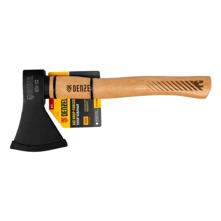 Топор, 800 г Denzel 21633, кованый, буковое топорище купить в Челябинске