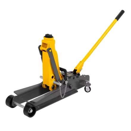 Домкрат гидравлический подкатной с фиксатором Denzel 51232, 2,5 т, 85-385 мм купить в Челябинске