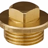 Заглушка GENERAL FITTINGS, 6-ти гранная головка с прижимной шайбой, никелированная латунь, наружная резьба, 1" 51099-1 купить в Челябинске