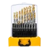 Набор сверл по металлу Denzel 723003, 1-10 мм, Р6М5-TiN, Golden Tip, 19 шт купить в Челябинске