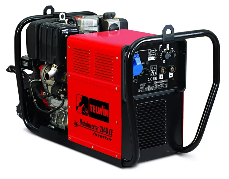 Инверторный сварочный бензогенератор Telwin MOTOINVERTER 264D CE двигатель LOMBARDINI купить в Челябинске