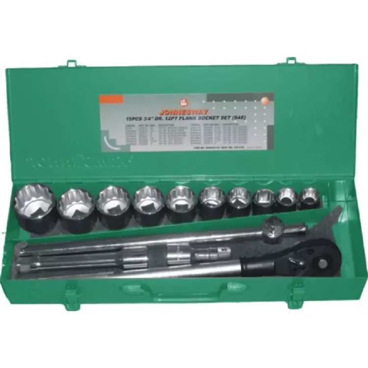 Набор головок торцевых  3/4"DR  7/8"  2" 15предметов Jonnesway S04Н6415S 48501 купить в Челябинске