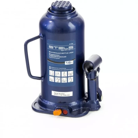 Домкрат гидравлический бутылочный 16 т h подъема 227-457 мм Stels 51168 купить в Челябинске
