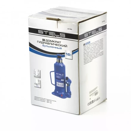 Домкрат гидравлический бутылочный 16 т h подъема 227-457 мм Stels 51168 купить в Челябинске