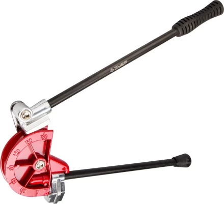 Трубогиб ЗУБР &quot;ЭКСПЕРТ&quot; для точной гибки труб из мягкой меди, алюминия, тонкостенной стали под углом до 180град,15мм 23524-15 купить в Челябинске