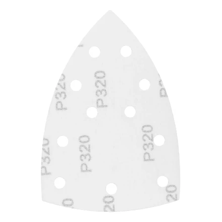 Треугольник абразивный на ворc. подложке под &quot;липучку&quot;, перф., P 320, 150х150х100 мм, 5 шт. Denzel 738677 купить в Челябинске