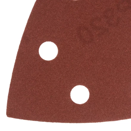 Треугольник абразивный на ворc. подложке под &quot;липучку&quot;, перф., P 320, 150х150х100 мм, 5 шт. Denzel 738677 купить в Челябинске