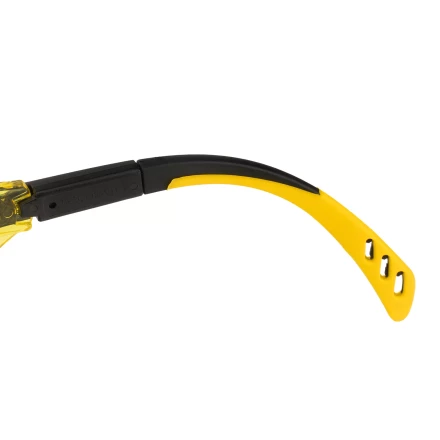 Очки защитные открытые Denzel 89202, поликарбонатные, увеличенная желтая линза, регулируемые дужки купить в Челябинске