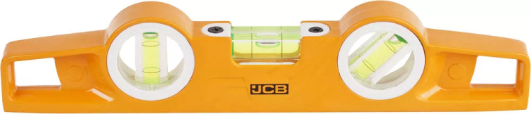 Уровень JCB "Торпедо" литой алюминиевый, 3 ампулы, точность 0,5мм/м, 25см JBL008 купить в Челябинске