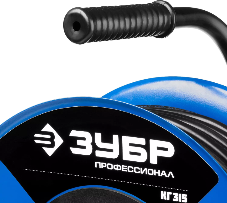 Удлинитель на катушке "КГ 315", 30 м, 3700 Вт, 4 гнезда, IP44, КГ 3х1,5 кв мм, ЗУБР 55080-30 купить в Челябинске