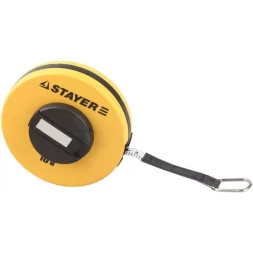 Мерная лента STAYER "STANDARD" фиберглассовая двусторонняя, 10м 34153-10
