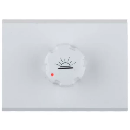 Диммер СВЕТОЗАР &quot;ЭФФЕКТ&quot; без вставки и рамки, цвет белый, 60-500Вт SV-54442-W купить в Челябинске