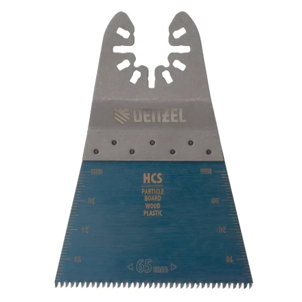 Насадка для МФИ режущая прямая, HCS, по дереву, ламинату 65 х 1.8 мм, крупный зуб Denzel 782313 купить в Челябинске