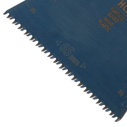 Насадка для МФИ режущая прямая, HCS, по дереву, ламинату 65 х 1.8 мм, крупный зуб Denzel 782313 купить в Челябинске