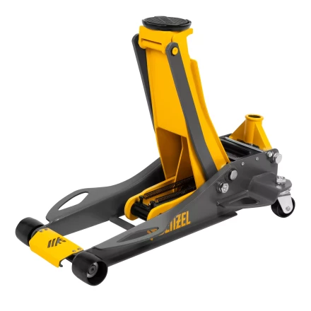 Домкрат гидравлический подкатной Denzel 51250, 3 т, 75-500 мм, быстрый подъем, низкий подхват, проф. купить в Челябинске