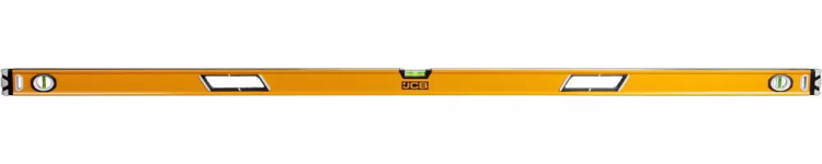 Уровень JCB коробчатый, 2 фрезерованные базовые поверхности, 3 ампулы, крашенный, с ручками, 0,5мм/м, 180см JBL006 купить в Челябинске