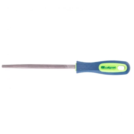 Напильник 150 мм трехгранный двухкомпонентная рукоятка №2 Сибртех 16024 купить в Челябинске