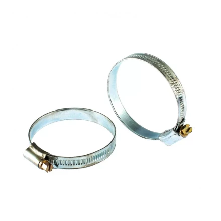 Хомуты металлические червячные 51-70 мм ширина 12 мм английский тип W1 2 шт Сибртех 47671 купить в Челябинске