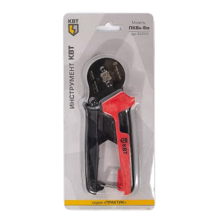 Пресс-клещи КВТ ПКВк-6м для опрессовки втулочных наконечников до 6.0 мм (85224) купить в Челябинске