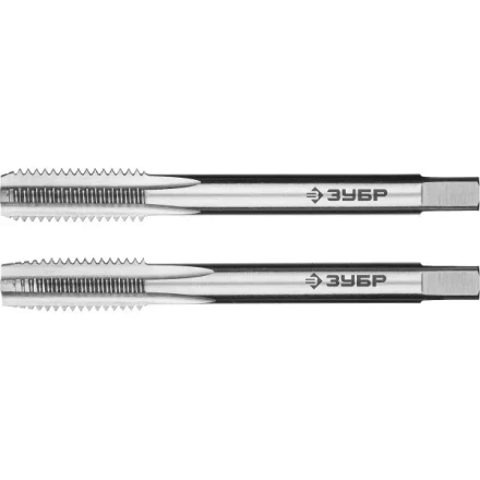 Метчики ЗУБР &quot;ЭКСПЕРТ&quot; машинно-ручные, комплектные для нарезания метрической резьбы в сквозных отверстиях, М8х1,25, 2шт 4-28007-08-1.25-H2 купить в Челябинске