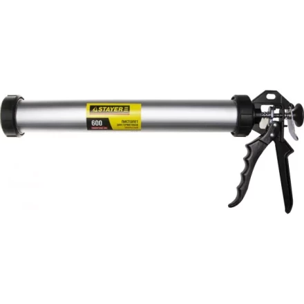 Пистолет для герметика STAYER &quot;PROFESSIONAL&quot; 0673-60, закрытый, алюминиевый корпус, 600мл 0673-60 купить в Челябинске