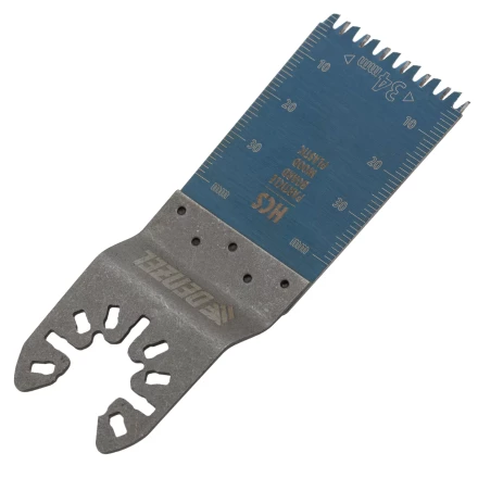 Насадка для МФИ режущая пазовая прямая, HCS, по дереву, ламинату 34 х 2.5 мм, крупный зуб Denzel 782315 купить в Челябинске