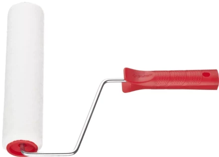 Валик ЗУБР &quot;МАСТЕР&quot; &quot;ВЕЛЮР-АКВА&quot;, полиэстер, для водорастворимых акриловых лаков, ворс 4мм, ручка 6мм, d=40/240мм 03537-24 купить в Челябинске