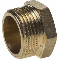 Заглушка GENERAL FITTINGS латунь, 6-ти гранная головка, наружная резьба, 3/4&quot; 51098-S-3/4