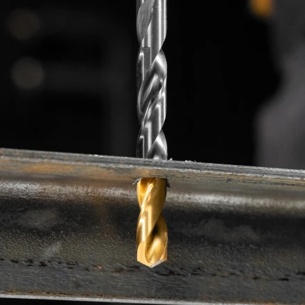 Набор сверл по металлу Denzel 723006, 1,5-6,5мм, Р6М5К8-TiN, Golden Tip, 13 шт купить в Челябинске