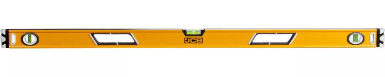 Уровень JCB коробчатый, магнитный, 2 фрезерованные базовые поверхности, 3 ампулы, крашенный, с ручками, 0,5мм/м, 120см JBL005 купить в Челябинске