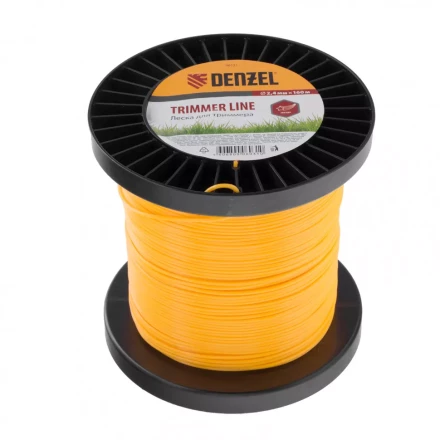 Леска для триммера звезда  2,4 мм 160 м на Din катушке Россия Denzel 96131 купить в Челябинске