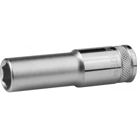 Торцовая головка KRAFTOOL &quot;INDUSTRIE QUALITAT&quot;, удлиненная, Cr-V, FLANK, хромосатинированная, 1/2&quot;, 14 мм 27807-14_z01 купить в Челябинске