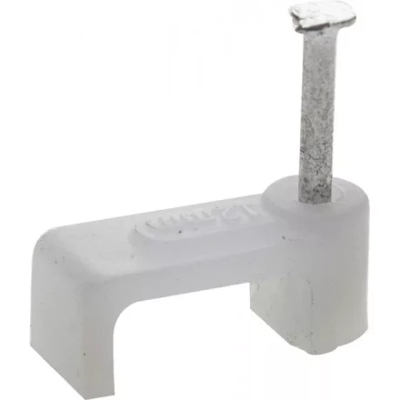 ЗУБР &quot;МАСТЕР&quot;. Скоба-держатель для плоского кабеля, с оцинкованным гвоздем, 5 мм, 50 шт 45112-05 купить в Челябинске