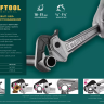 Ключ KRAFTOOL "MASTERGRIP" трубный быстрозажимной, кованые губки, 1/2"-2" 27365-14 купить в Челябинске