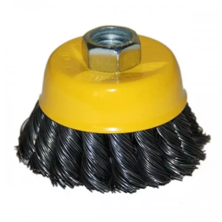 Щетка для УШМ М14/65 мм чашечная сталь витая Энкор 51536 купить в Челябинске