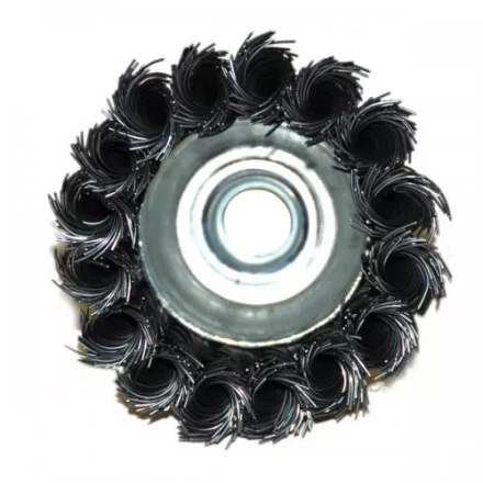 Щетка для УШМ М14/65 мм чашечная сталь витая Энкор 51536 купить в Челябинске