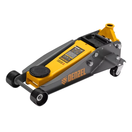 Домкрат гидравлический подкатной Denzel 51260, 3 т, 125-470 мм, быстрый подъем, проф. купить в Челябинске