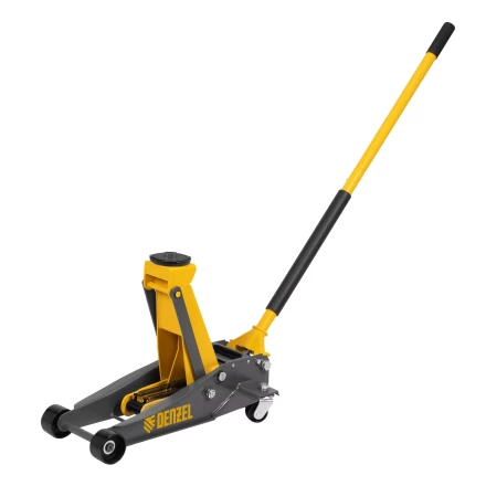 Домкрат гидравлический подкатной Denzel 51260, 3 т, 125-470 мм, быстрый подъем, проф. купить в Челябинске