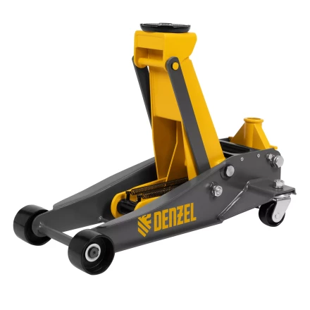 Домкрат гидравлический подкатной Denzel 51260, 3 т, 125-470 мм, быстрый подъем, проф. купить в Челябинске
