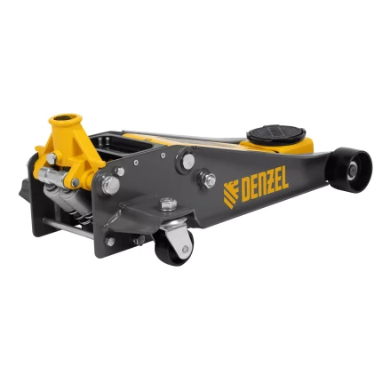 Домкрат гидравлический подкатной Denzel 51260, 3 т, 125-470 мм, быстрый подъем, проф. купить в Челябинске