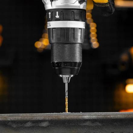 Набор сверл по металлу Denzel 723008, 1-10 мм, Р6М5К8-TiN, Golden Tip, 19 шт купить в Челябинске