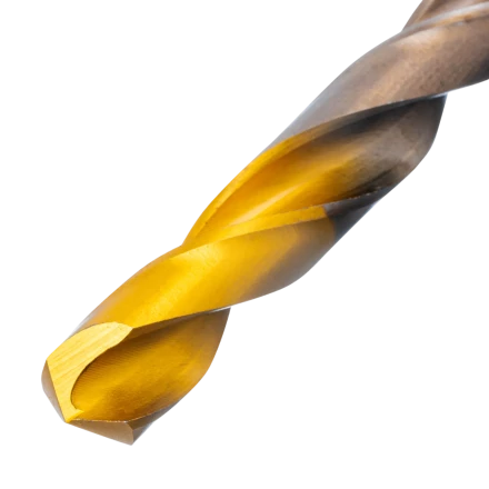 Набор сверл по металлу Denzel 723008, 1-10 мм, Р6М5К8-TiN, Golden Tip, 19 шт купить в Челябинске