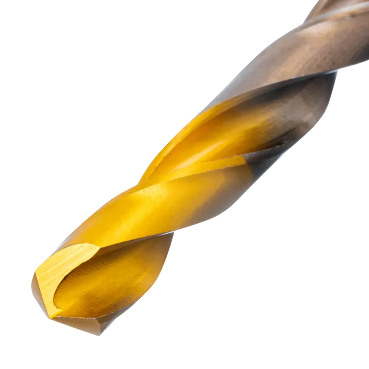 Набор сверл по металлу Denzel 723008, 1-10 мм, Р6М5К8-TiN, Golden Tip, 19 шт купить в Челябинске