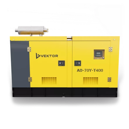 Дизельный генератор Vektor AD-70Y-T400 в шумозащитном кожухе с АВР купить в Челябинске