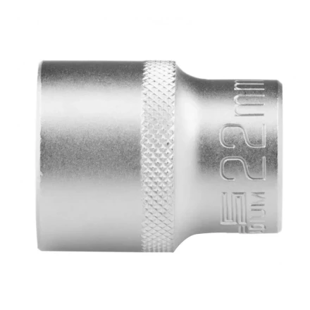 Головка торцевая 22 мм двенадцатигранная CrV под квадрат 1/2 хромированная Stels 13668 купить в Челябинске
