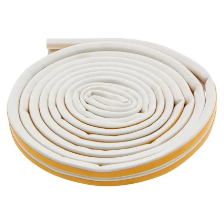 Уплотнитель резиновый, 6 м, профиль &quot;D&quot;, белый Сибртех 88915 купить в Челябинске