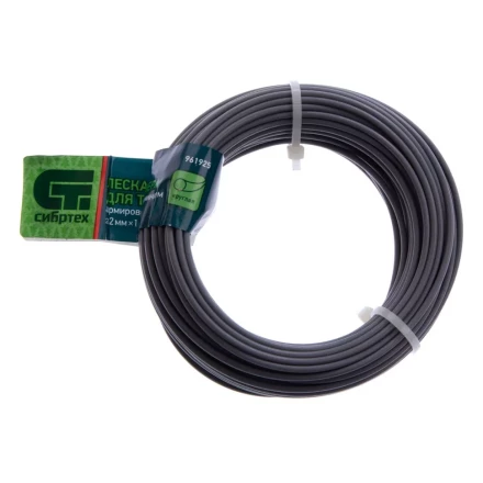 Леска для триммера круглая, армированная алюминием, 2.0 мм х 15 м, Россия Сибртех 961925 купить в Челябинске