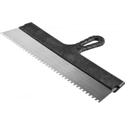 Шпатель ЗУБР &quot;СТАНДАРТ&quot; фасадный, стальное полотно, 450мм, зуб 6х6 10053-45 купить в Челябинске