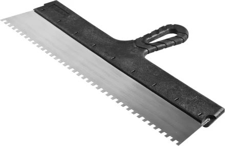 Шпатель ЗУБР &quot;СТАНДАРТ&quot; фасадный, стальное полотно, 450мм, зуб 6х6 10053-45 купить в Челябинске