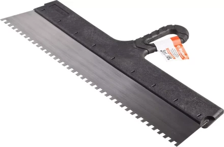 Шпатель ЗУБР &quot;СТАНДАРТ&quot; фасадный, стальное полотно, 450мм, зуб 6х6 10053-45 купить в Челябинске